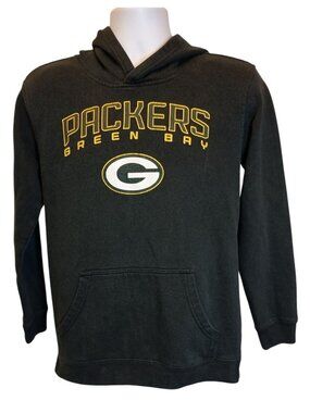 NFL Team Apparel Green Bay Packers Sweatshirt Boys XL (18) Youth Hoodie